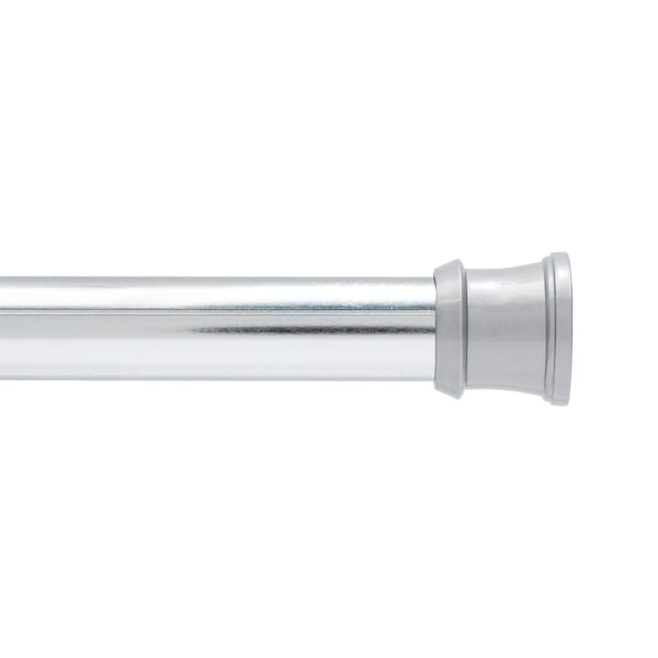 Kenney Mfg Twist & Fit No Tools Tension Shower Curtain Rod, 36-63in, Chrome KN608C/40H - main
